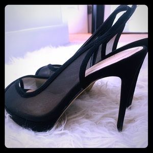 Black Open Toe Stilettos!